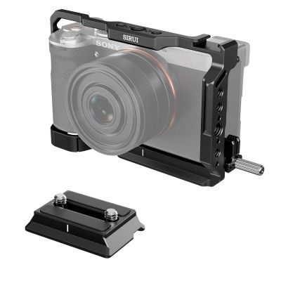 SIRUI Camera Cage for Sony A7C II A7CR with Cable Clamp for HDMI, Alpha 7C II/Alpha 7CR Cage with Built-in Quick Release Plate for Arca, NATO Rail, QR Plate for Arca/for Manfrotto Included, AM-A7CII