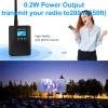 YOVDA T200 FM Transmitter, Portable Radio Transmitter for Church With Clip Microphone, 1000mAh Rechargeable Stereo Station for Meeting/Tourism/Church/School view 2