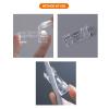 Adhesive Cable Clips,20Pcs Cable Clips with Strong Self-Adhesive,Cable Management Clips, Clear Cable Organizer,Cord Holder,TV PC Wire Cord Holder for Network Cable Household(M) view 2