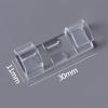 Adhesive Cable Clips,20Pcs Cable Clips with Strong Self-Adhesive,Cable Management Clips, Clear Cable Organizer,Cord Holder,TV PC Wire Cord Holder for Network Cable Household(M) view 3