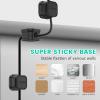 KTZCTPCA 6Pcs Magnetic Cable Clips, Under Desk Cable Management, Premium Hide Phone Charging Cable Keeper, Self-Adhesive Cord Organizer Holder for Home Office Desk Phone Car Wall Desktop Nightstand view 4
