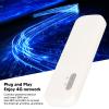 Portable 4G USB Modem, Travel Router Hotspot with Micro SIM Card Slot, ports 10 Device Connections, White view 2