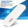 Portable 4G USB Modem, Travel Router Hotspot with Micro SIM Card Slot, ports 10 Device Connections, White view 3