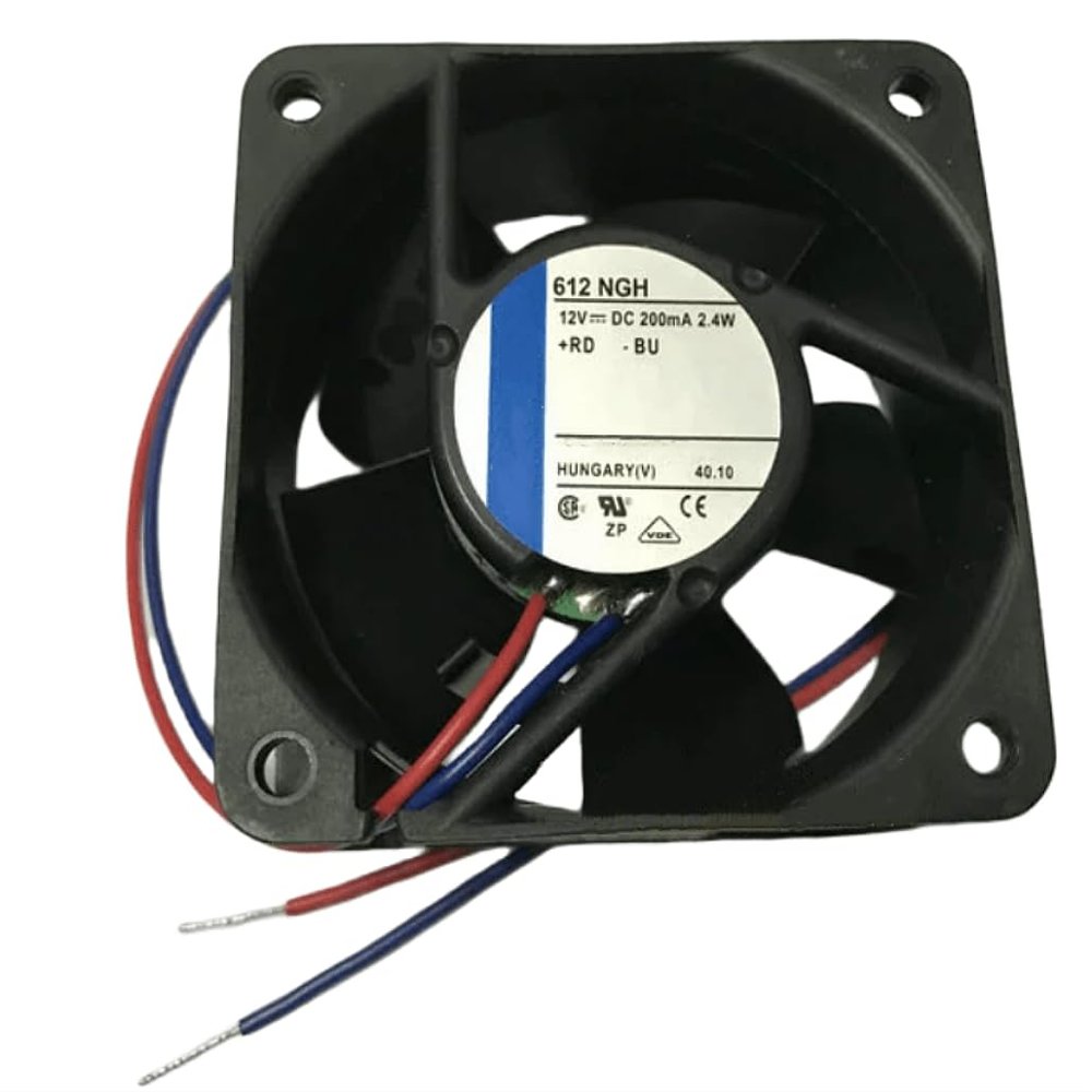 12V 612 NGH 200mA 2.4W 6025 Cooling Fan 60X60X25MM 2-Wire 612NGH