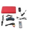Alvinlite Mobile DVD, 6.8 Inch Portable HD Children's DVD Player Multifunctional Convenient Car TV Player for Car and Outdoor(US Plug 110-240V-RED) view 1
