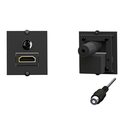 BACHMANN Frame 1 x HDMI 90 + 1 x Mini Jack