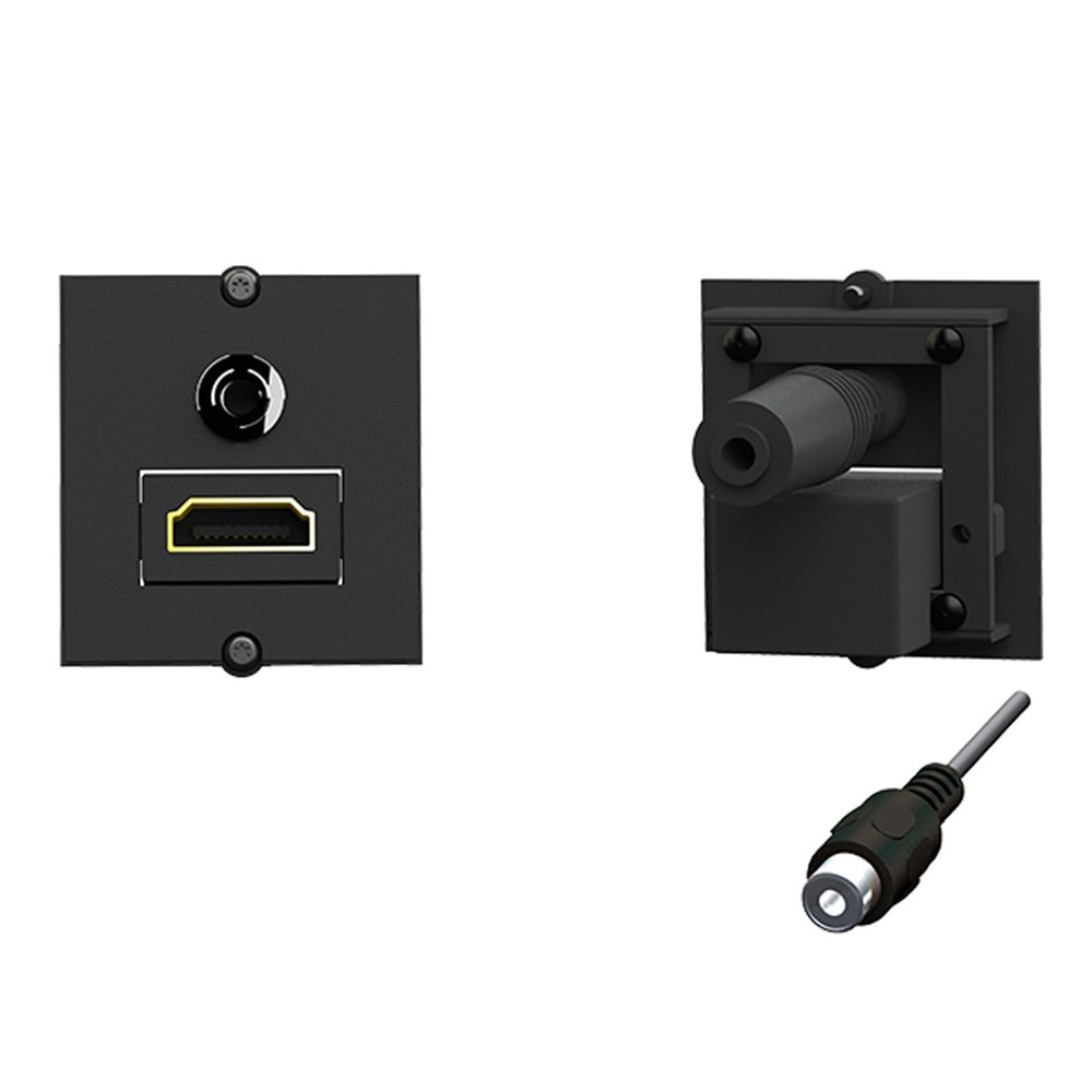BACHMANN Frame 1 x HDMI 90 + 1 x Mini Jack