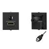 BACHMANN Frame 1 x HDMI 90 + 1 x Mini Jack view 1