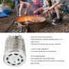 Pilipane Portable Stainless Steel Camping Heater Cover, for Long-Lasting Tent Heating Solution with Safe Vent Design view 3