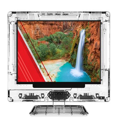 RCA 15 Clearview HDTV | J15SE1220 Transparent LED HD Television, High Resolution Wide Screen Monitor w/HDMI, VGA, Including Full Function Remote
