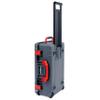 ColorCase Pelican Air 1535 Carry-on Case Graphite - Medium Size Waterproof Case with Mesh Lid Organizer Only - Red Handles & Latches view 2