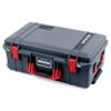 ColorCase Pelican Air 1535 Carry-on Case Graphite - Medium Size Waterproof Case with Mesh Lid Organizer Only - Red Handles & Latches view 4