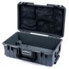 ColorCase Pelican Air 1535 Carry-on Case Graphite - Medium Size Waterproof Case with Mesh Lid Organizer Only - Black Handles & Latches view 1