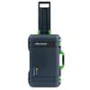 ColorCase Pelican Air 1535 Carry-on Case Graphite - Medium Size Waterproof Case with Mesh Lid Organizer Only - Lime Green Handles & Latches view 3