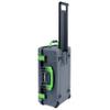 ColorCase Pelican Air 1535 Carry-on Case Graphite - Medium Size Waterproof Case with Mesh Lid Organizer Only - Lime Green Handles & Latches view 4