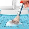 Sink Topper Bathroom Counter Cover & Storage Saver, Foldable Silicone Mat for Hot Tools, Hair Styling & Makeup, Beauty Brush Cleaning Mat, RV Camper Sink Cover & for Small Spaces (Large Pacific Blue) view 2