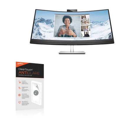 BoxWave Screen Protector Compatible with HP E34m G4 - ClearTouch Anti-Glare (2-Pack), Anti-Fingerprint Matte Film Skin