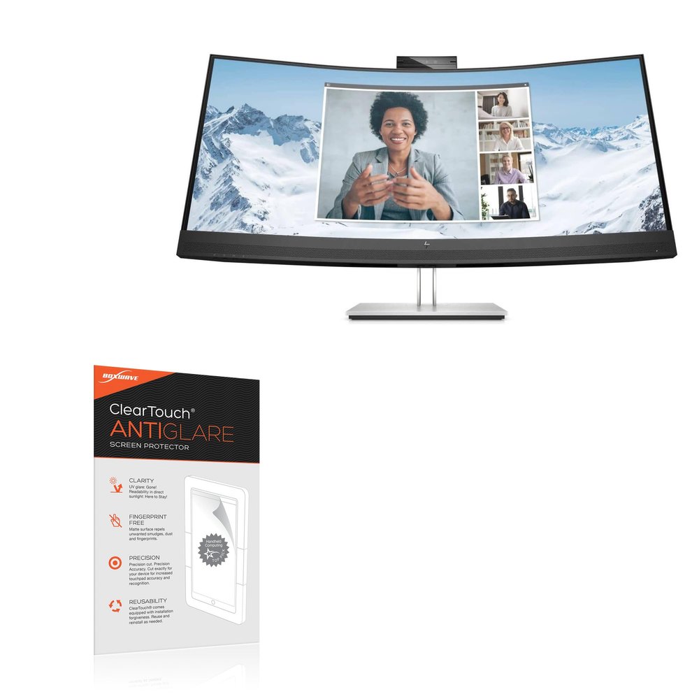 BoxWave Screen Protector Compatible with HP E34m G4 - ClearTouch Anti-Glare (2-Pack), Anti-Fingerprint Matte Film Skin
