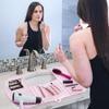 Sink Topper Bathroom Sink Cover for Counter Space & Storage Saver | RV Must Haves | Silicone Foldable Beauty Makeup Brush Cleaning Mat | Hot Tools Organizer | RV Sink Cover | Large, Pink view 4