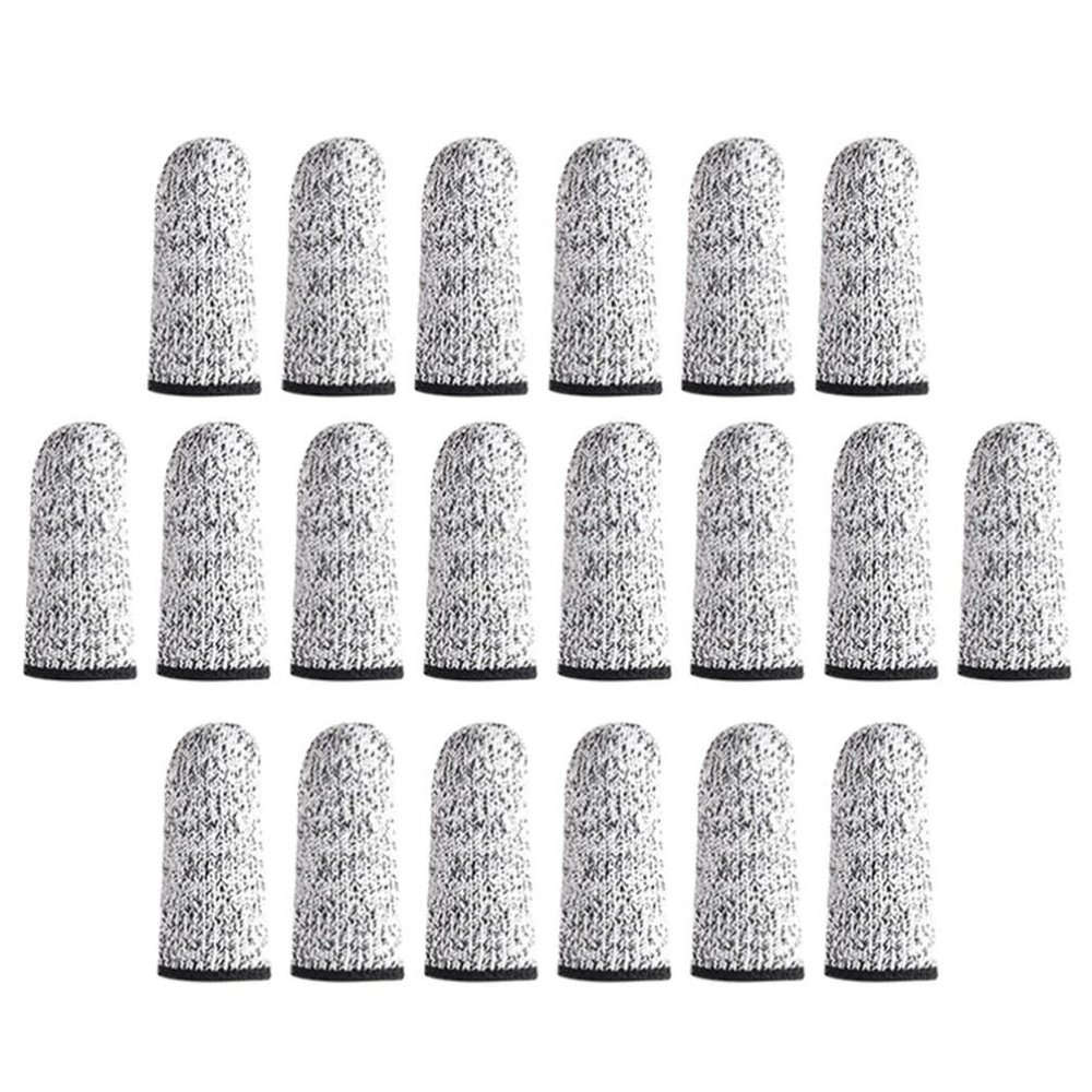Mobestech 30pairs Cut Resistant Finger Sleeve Protectors of Cut Covers for Carving Gardening and Crafts Breathable Material for Finger Safety