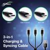 BoxWave Cable Compatible with Mobile Pixels AI Smart Camera - AllCharge miniSync, Retractable, Portable USB Cable - Jet Black view 3