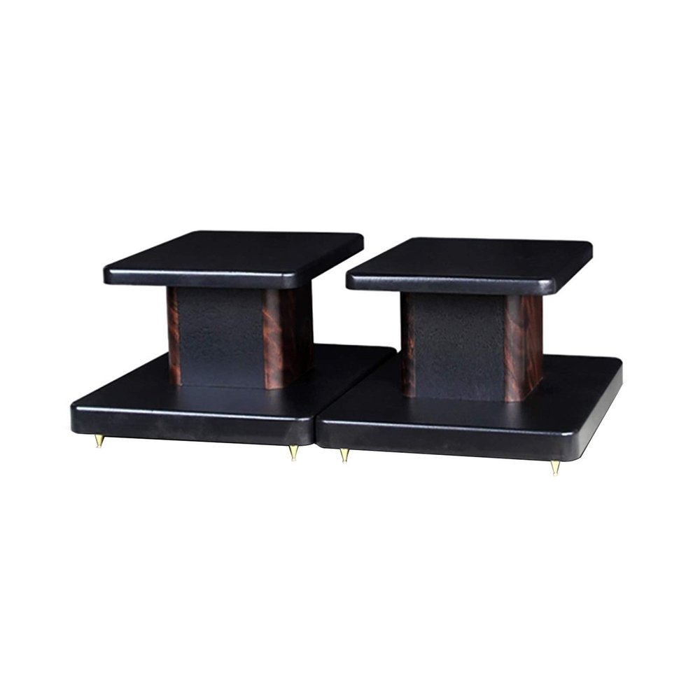 SHAWLA Speaker Stands Bookshelf Speaker Floor Stand, Wood Grain Speaker Stand, Suitable for Speakers Under 30 kg (1 Pair) (Color : A)
