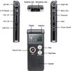 Paranormal Ghost Hunting Equipment Digital EVP Voice Activated Recorder USB 32GB (Black(32GB)) view 2