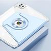 Case for iPad 9th/ 8th/ 7th Generation 360 Rotating, Slim Clear Magnetic Detachable Protective Stand Cover with Pencil Holder for iPad 10.2 inch 2021/2020/2019, Blue view 2