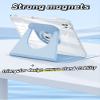 Case for iPad 9th/ 8th/ 7th Generation 360 Rotating, Slim Clear Magnetic Detachable Protective Stand Cover with Pencil Holder for iPad 10.2 inch 2021/2020/2019, Blue view 4
