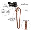 Camera Shoulder Strap, Camera Strap Harness Retro Portable Easy to Clean Widened for DSLR (Brown #11) view 3