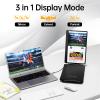 KEFEYA Laptop Screen Extender, 14.2" Portable Triple Monitor for Laptop with Full HD IPS Display, Monitor Extender Compatible with Mac, Windows, Chrome, Fits 13-17 Inch Laptops view 3