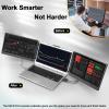 KEFEYA Laptop Screen Extender, 14.2" Portable Triple Monitor for Laptop with Full HD IPS Display, Monitor Extender Compatible with Mac, Windows, Chrome, Fits 13-17 Inch Laptops view 4