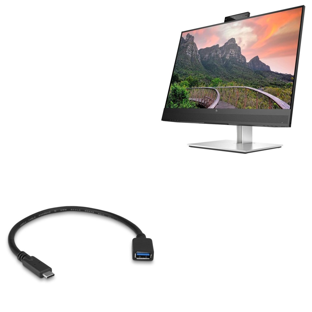 BoxWave Cable Compatible with HP E27m G4 - USB Expansion Adapter, Add USB Connected Hardware to Your Phone