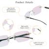 LifeArt Blue Light Blocking Glasses, Computer Reading Glasses, Anti Blue Rays, Reduce Eyestrain, Stylish for Men and Women(Gold,No Magnification) view 2