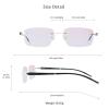 LifeArt Blue Light Blocking Glasses, Computer Reading Glasses, Anti Blue Rays, Reduce Eyestrain, Stylish for Men and Women(Gold,No Magnification) view 4