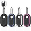 [4 Pack] Compatible with Samsung Galaxy SmartTag2 Case, Soft Silicone Case for Samsung Smart Tag 2 Holder Full-Body Protection Anti-Lost and Drop Smart Tag 2 with Key Ring, Bags, Luggage, Pet view 1