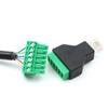 Jienk 2Pcs RJ11 Male to 6 Pins Screw Terminal Block Adapter for Cat3 Telephone Handset Cords Extender, RJ12 6P6C Modular Connector view 4