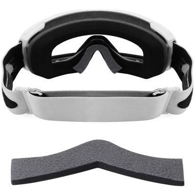 MYCOURAG Low Bridge Fit Anti-Fog Replacement Sponge Nose Pads Pieces for Oakley Line Miner L OO7070 Snow Goggle - Grey
