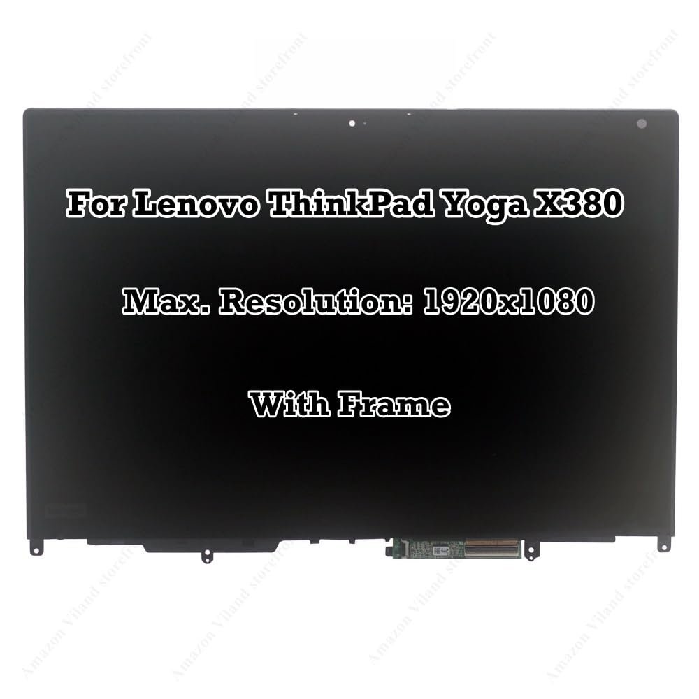 13.3'' Replacement for Lenovo ThinkPad X380 Yoga 20LH 20LJ FHD 1920x1080 Panel LCD LED Display Touch Screen Assembly Digitizer