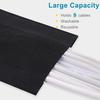 RAKKYO Black Cloth Cable Cover, RV Camper Floor Wall Desk Corner Electrical Cord Management, No Trip Safety Reusable Wire Raceway Protector (Size : 3m(10ft)) view 3
