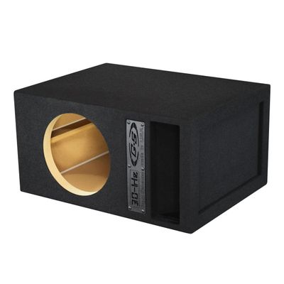30HZ Reinforced Competition Single Ported Sub Box Sub Woofer Enclosure Speaker Box Car Audio Subwoofer Ground Shaker Box Ground-Shaker (Black, 10")