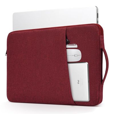 14 Inch Laptop Sleeve Case for HP Acer Chromebook/Stream/Pavilion Plus 14, Lenovo IdeaPad/ThinkPad, ASUS Vivobook Go, Dell Latitude Computer Bag, Wine Red