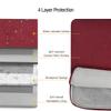 14 Inch Laptop Sleeve Case for HP Acer Chromebook/Stream/Pavilion Plus 14, Lenovo IdeaPad/ThinkPad, ASUS Vivobook Go, Dell Latitude Computer Bag, Wine Red view 3