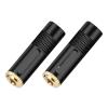 100PCS Audio 3.5MM Jack 3 Poles Stereo Female Connector 1/8" Headphone Jack 3.5MM Wire Connector Earphone Adapter (Color : Black) view 1