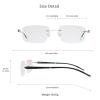 LifeArt Blue Light Blocking Glasses, Computer Reading Glasses, Anti Blue Rays, Reduce Eyestrain, Stylish for Men and Women(Gold,No Magnification) view 4