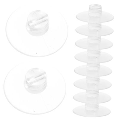CHILDWEET Suction Cup Clips 12Pcs Multipurpose Cable Holders for Wire Management Christmas String Light Fixers USB Cord Organizers Strong Suction for Wall and Tile