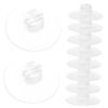 CHILDWEET Suction Cup Clips 12Pcs Multipurpose Cable Holders for Wire Management Christmas String Light Fixers USB Cord Organizers Strong Suction for Wall and Tile