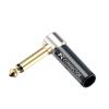 100Pcs/lot Mono/Stereo 6.35mm Male Plug Wire Connector Microphone MIC 6.3MM Plug Audio Connector (Color : 50xBlack 50xRed-04) view 4