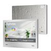 SYLVOX 32 inch Bathroom TV, 1080P Mirror Television with Google OS NTSC & ATSC Tuner WiFi Bluetooth Voice Remote, IP66 Waterproof Magic TV for Bathroom Bathtub Hotel Shower Spa (Embedded)