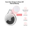 Frylaa Waterproof Airtag Holder Case, Airtag Dog Collar Holder Case,Airtag Keychain Accessories,Soft TPU Full Protecive Anti-Scratch Air tag Case GPS Tracker for Luggage,Keys,Cat&Dog Collar-Black view 2